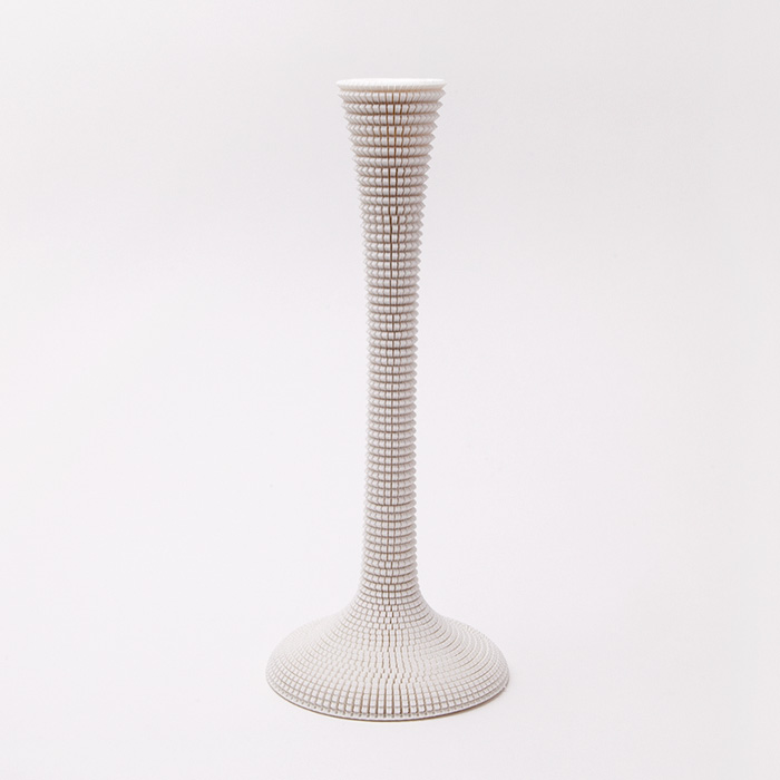 flusso cubo pelle candela durerà gadget 3D print model - Mito3D