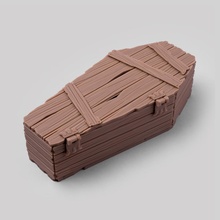 wooden coffin 3d print model - Mito3D