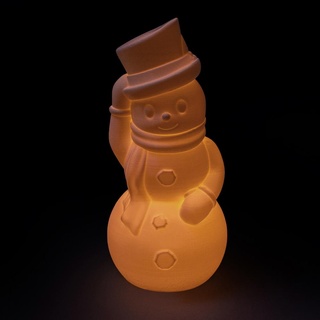 snowman light - led tea 3d print model - Mito3D