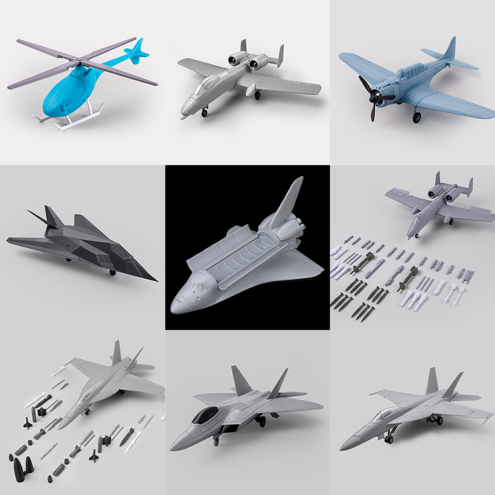 aviões conjunto 3D print model - Mito3D