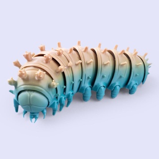 cecropia moth caterpillar - flexi 3d print model - Mito3D