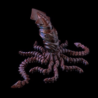 kraken - flexi kraken - flexi  3d print model - Mito3D