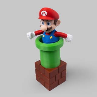 super mario Luigi tuyau supporter 3d print model - Mito3D