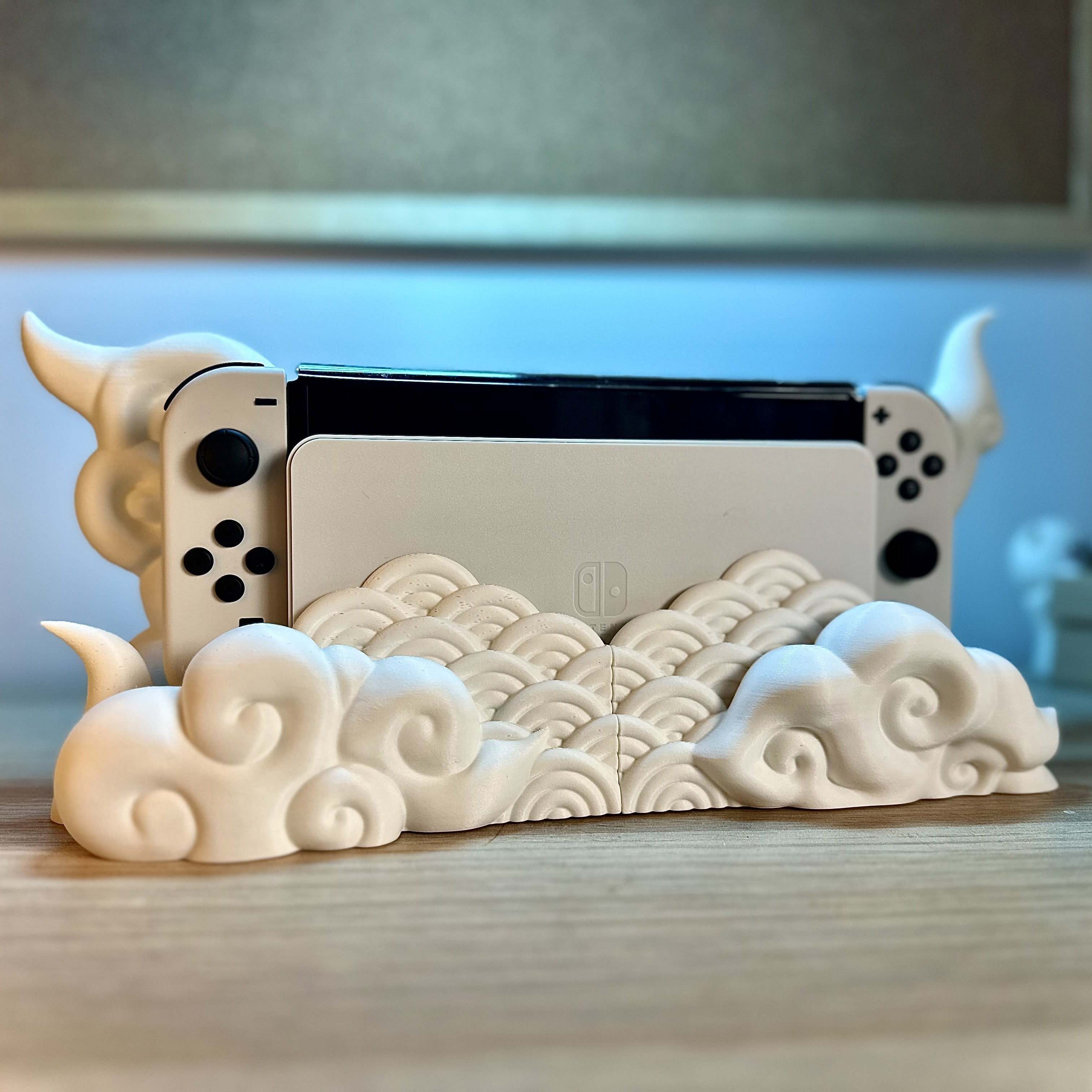 nintendo switch japanese cloud dock 3D print model - Mito3D