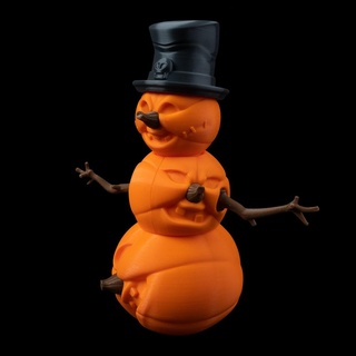 foldable jack-o-lantern snowman 3d print model - Mito3D