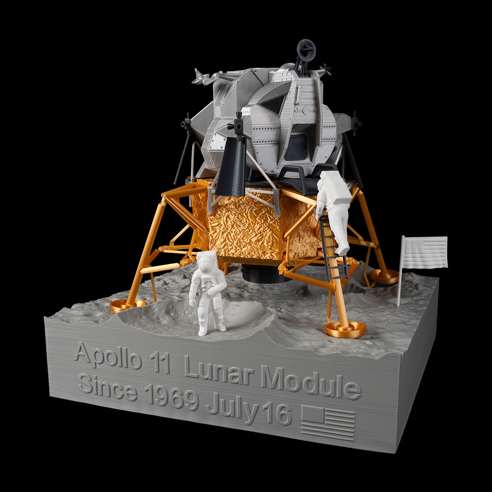 ay YILDIZI modül Görüntüle ayakta durmak 3D print model - Mito3D