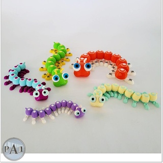 cutest articulated caterpillar cutest articulated caterpillar  3d print model - Mito3D