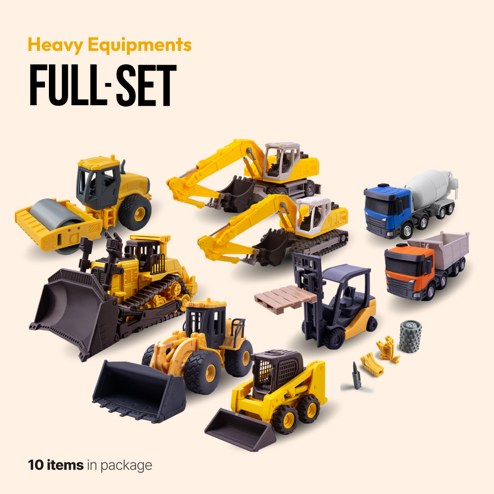 heavy equipments full set - 2023 3D print model - Mito3D