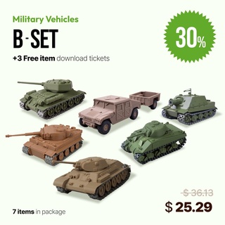 military vehicles set b - 2023 3d print model - Mito3D