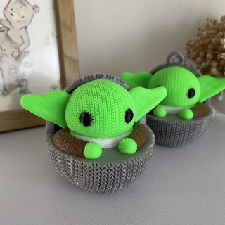 knitted grogu baby yoda figurine ornament 3d print model - Mito3D