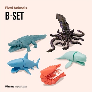 flexi animals set b - 2023 3d print model - Mito3D