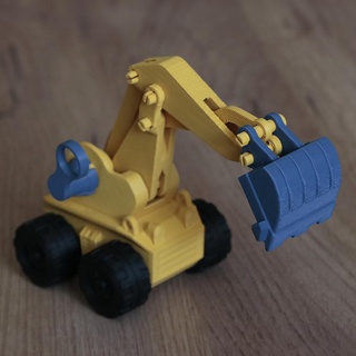 excavator automata 3d print model - Mito3D