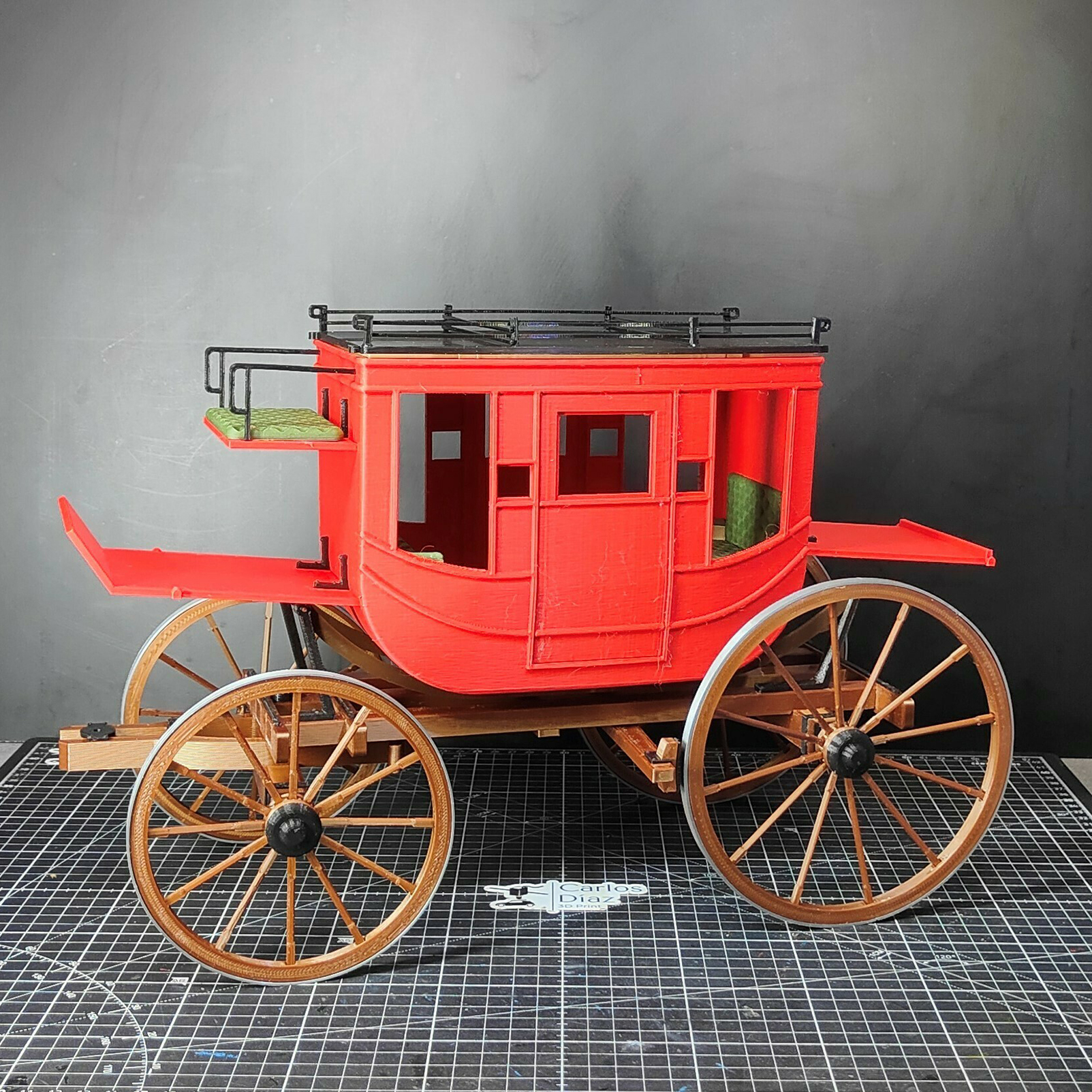 old west stagecoach 3D print model - Mito3D