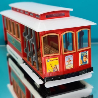 san Francisco kablo araba tramvay 3d print model - Mito3D