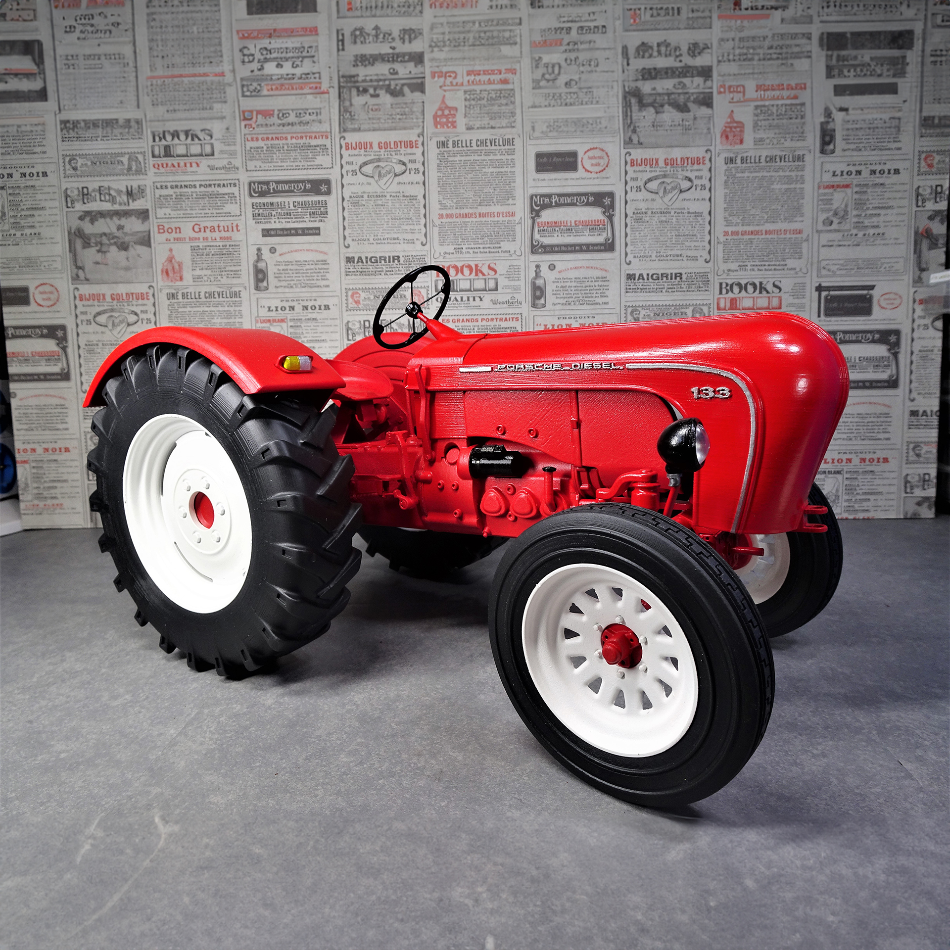 tractor porsche p133 1 8 scale 3D print model - Mito3D