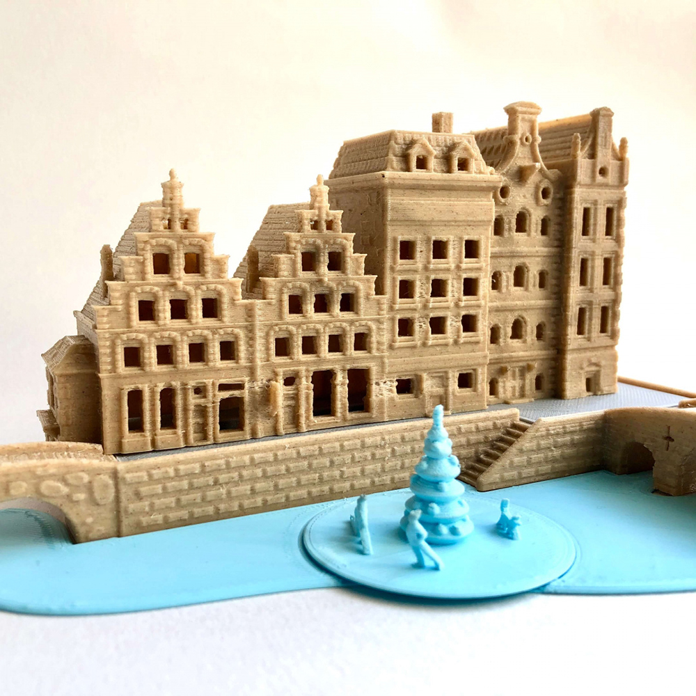 Noël village lampe 3D print model - Mito3D