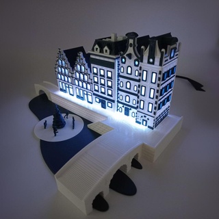 Delft azul casas Países Baixos 3d print model - Mito3D