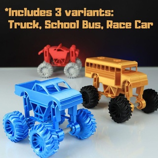 monstre camion 3 pack 3d print model - Mito3D