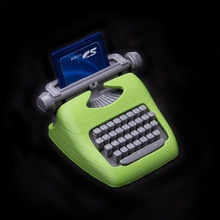 sd card typewriter holder gadget 3d print model - Mito3D