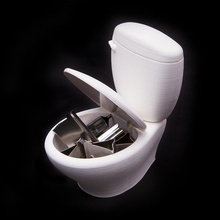 multi propósito peito vaso sanitário gadget 3d print model - Mito3D
