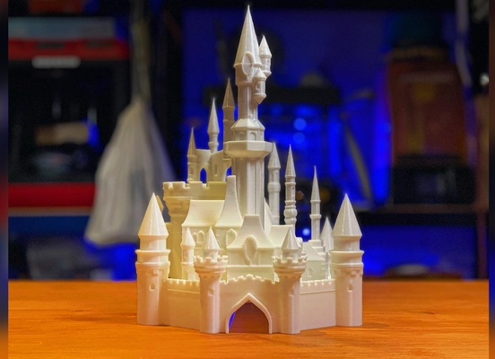 dormire bellezza castello disneyland parigi supporto gratuito fab365 3d print model - Mito3D