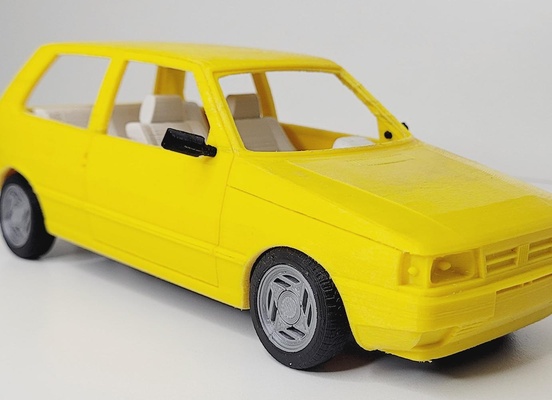 fiat uno 1994 1 18 scale assembly kit fab365 3d print model - Mito3D