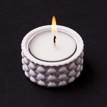 tea light holder - bobble knit pattern gadget 3d print model - Mito3D