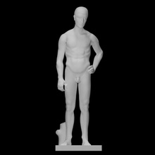 jung Stehen Scan Skulptur Marmor nackt bildlich 3d print model - Mito3D