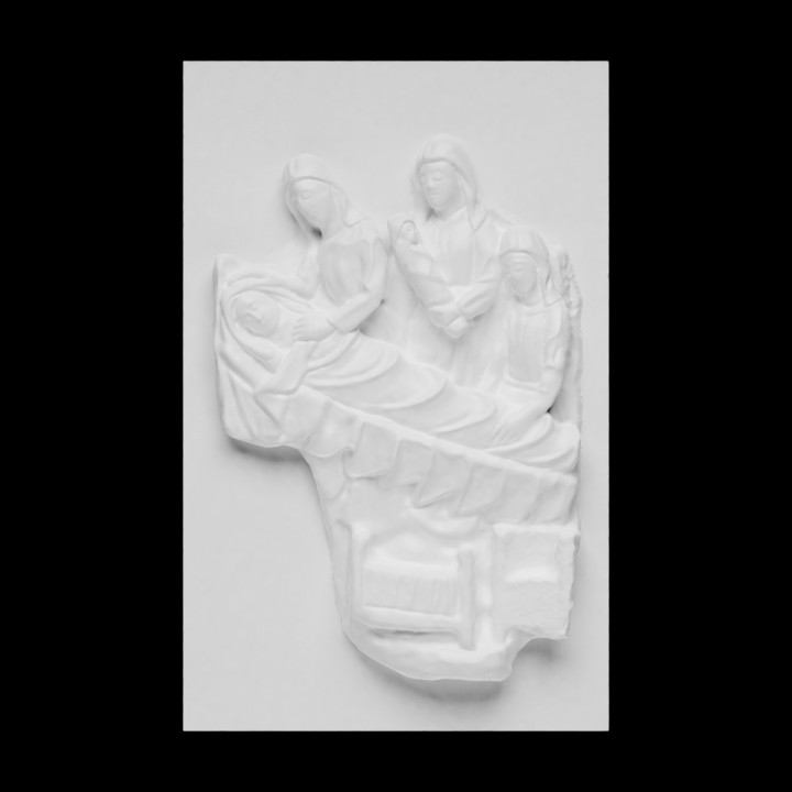 pala d'altare signora bambino santo Agostino scansione cristianesimo Gesù religione Maria Cristo altare our lady saint augustine Saragozza 3D print model - Mito3D