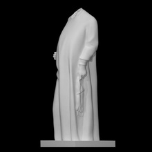 testa figura guanti scansione scultura statua marmo italiano in piedi figurativo 3d print model - Mito3D