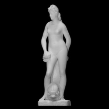 Vénus analyse dauphin femelle figure sculpture mer statue femme marbre Fontaine figuratif 3d print model - Mito3D