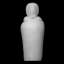 canópico tarro escanear Egipto cabeza royal escultura mujer amarna canopicjar funerario new kingdom Akhenaton 3d print model - Mito3D