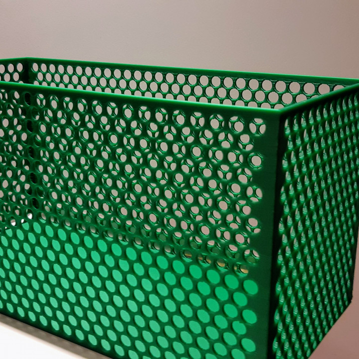 perforiert Box Container Geschäft Haushalt 3D print model - Mito3D