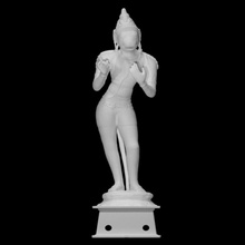 Hanuman conversando Varredura Índia metal retrato escultura dinheiro conheceu cobre antropomórfico chola tamil nadu contar 3d print model - Mito3D