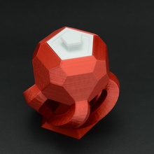 kapak heksografik çanak Kulp destek Sanat Kutu sıra matematik ofis Pentagon Kırtasiye depolama masa vazo dodecahedron kaleci dekor caddy ev eşyaları 3d print model - Mito3D