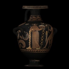 griechisch Vase Scan Objekt gemalt 3d print model - Mito3D