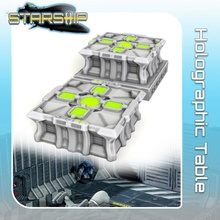 holographic table store sci-fi star terrain miniature wars tabletop starship landing 28mm hangar openlock traveller danger starfinder traveler 3d print model - Mito3D
