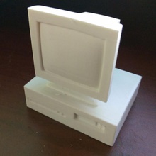 486 style & garden monitor prop miniature crt 3d print model - Mito3D