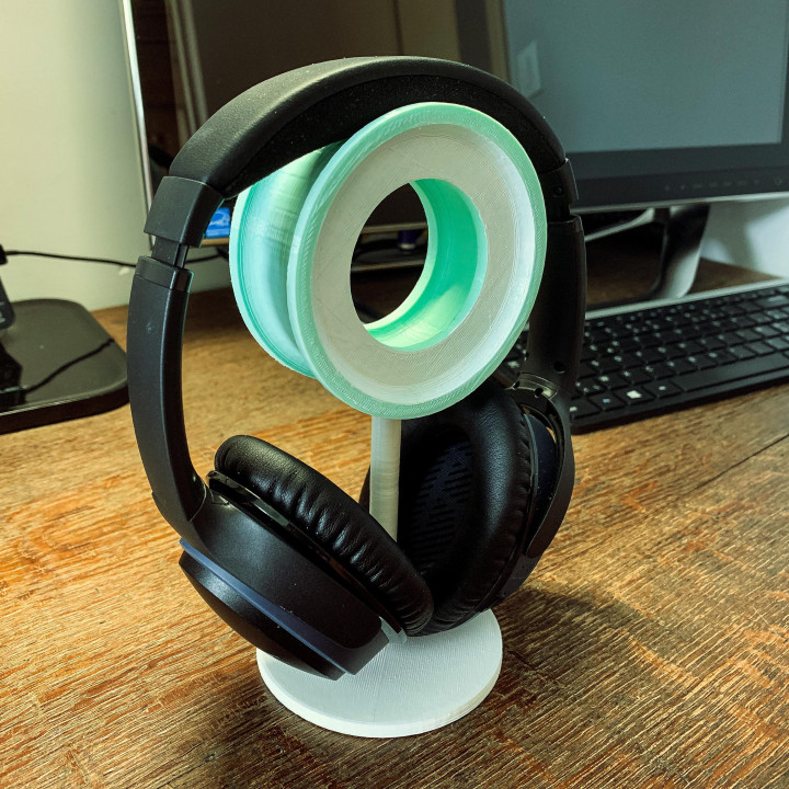casque musique supporter titulaire soutien écouteurs 3D print model - Mito3D