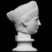 woman scan female head portrait sculpture italy plaster unidentified artec cc0 openglam artec-eva smk-open 3d print model - Mito3D