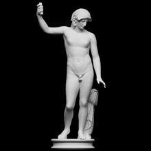 hermaphrodite scan 3d human mythology sculpture gender copy figurative full-figure artec cc0 smk openglam artec-eva smk-open altesmuseum 3d print model - Mito3D