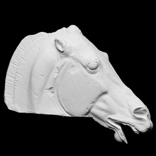 cabeça cavalo selene Varredura Atenas deusa mármore partenon gesso acrópole cópia artec smk openglam eva open elgin marble 3d print model - Mito3D