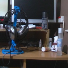 headphone desk stand headphones 3d print model - Mito3D