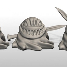 oozeling Miniatur Warcraft Schlamm Schleim dnd sickern 3d print model - Mito3D