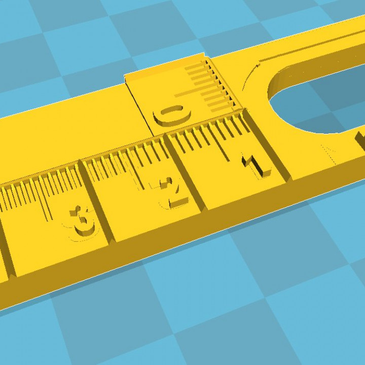 e3d v6 measuring mounting gauge 3D print model - Mito3D