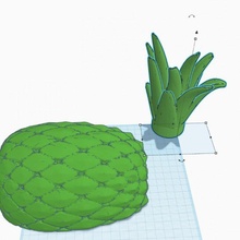 abacaxi montagem cenário quadro Armação etc etcpineapple 3d print model - Mito3D