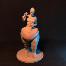 sculptress tabletop statue zbrush work 3dprint 3dprinting motivation scultp scultpure 3d print model - Mito3D