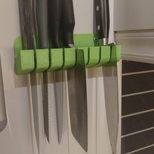 kitchen knife holder wallmounted knifeholder 3d print model - Mito3D