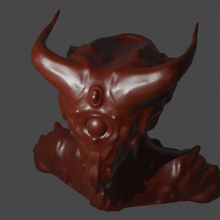 zydevil bust creature fantasy 3d print model - Mito3D