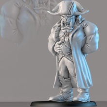 Napoleorc fantezi oyun ork rpg savaş Warhammer çekiç masaüstü orklar oyunu sc wh 3d print model - Mito3D